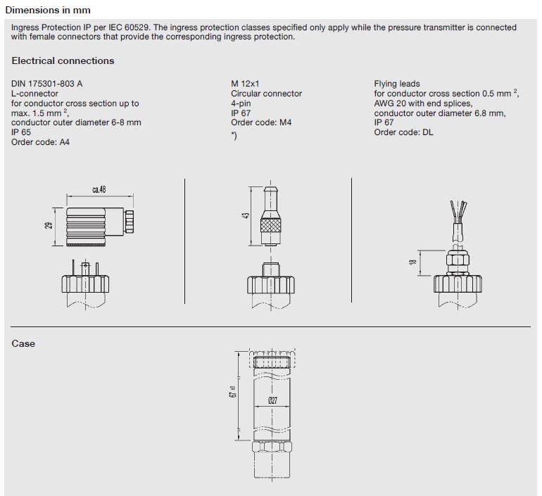 WIKA高壓壓力傳感器簡介3